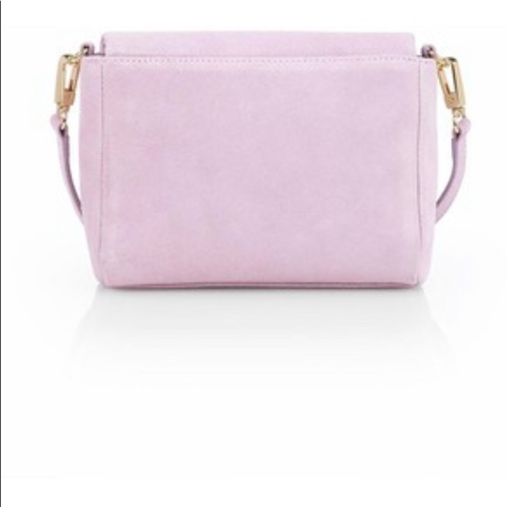 Talbots Mini Foldover Suede Crossbody Bag in Lilac - Picture 2 of 8